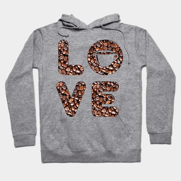 Love coffee Hoodie by Florin Tenica